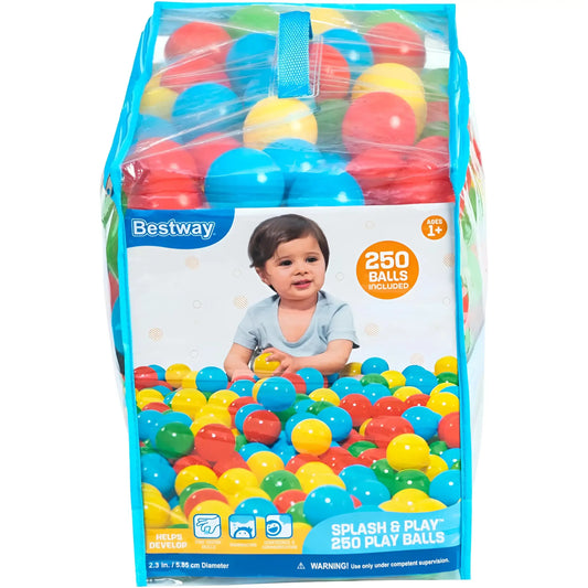 250 pelotas BESTWAY para piscina o parque de bolas 5,85cm - Pelotas