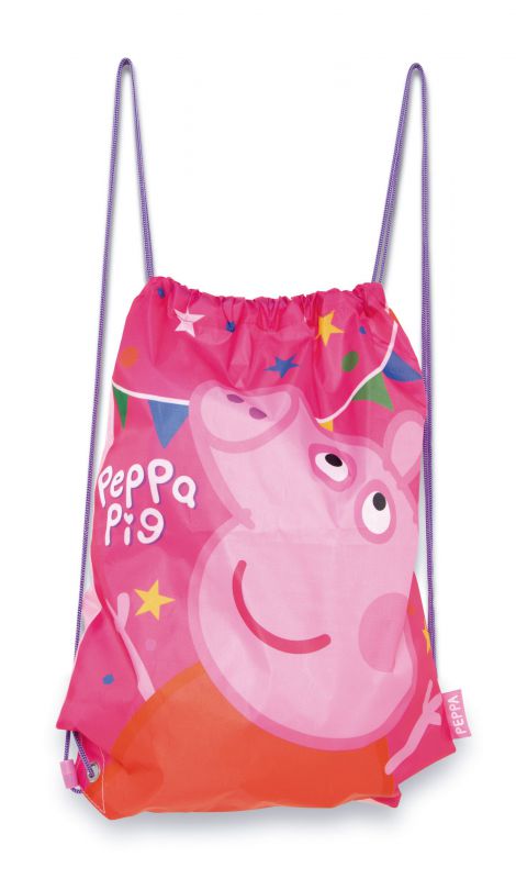 Bolsa gym saco de cuerdas Peppa Pig de 33x44cm