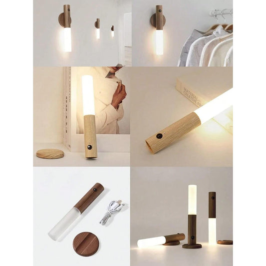 Aplique de pared con batería portátil e imán