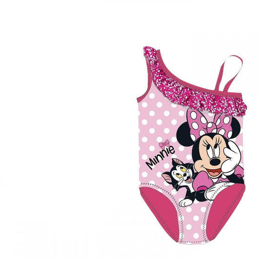 Bañador niña infantil Minnie Mouse Disney fucsia 3/4 (98/104cm)