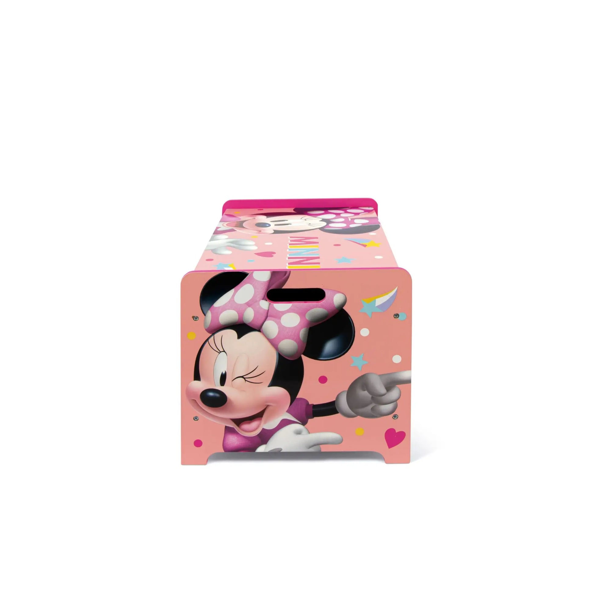 Banco infantil para juguetes de Minnie Mouse