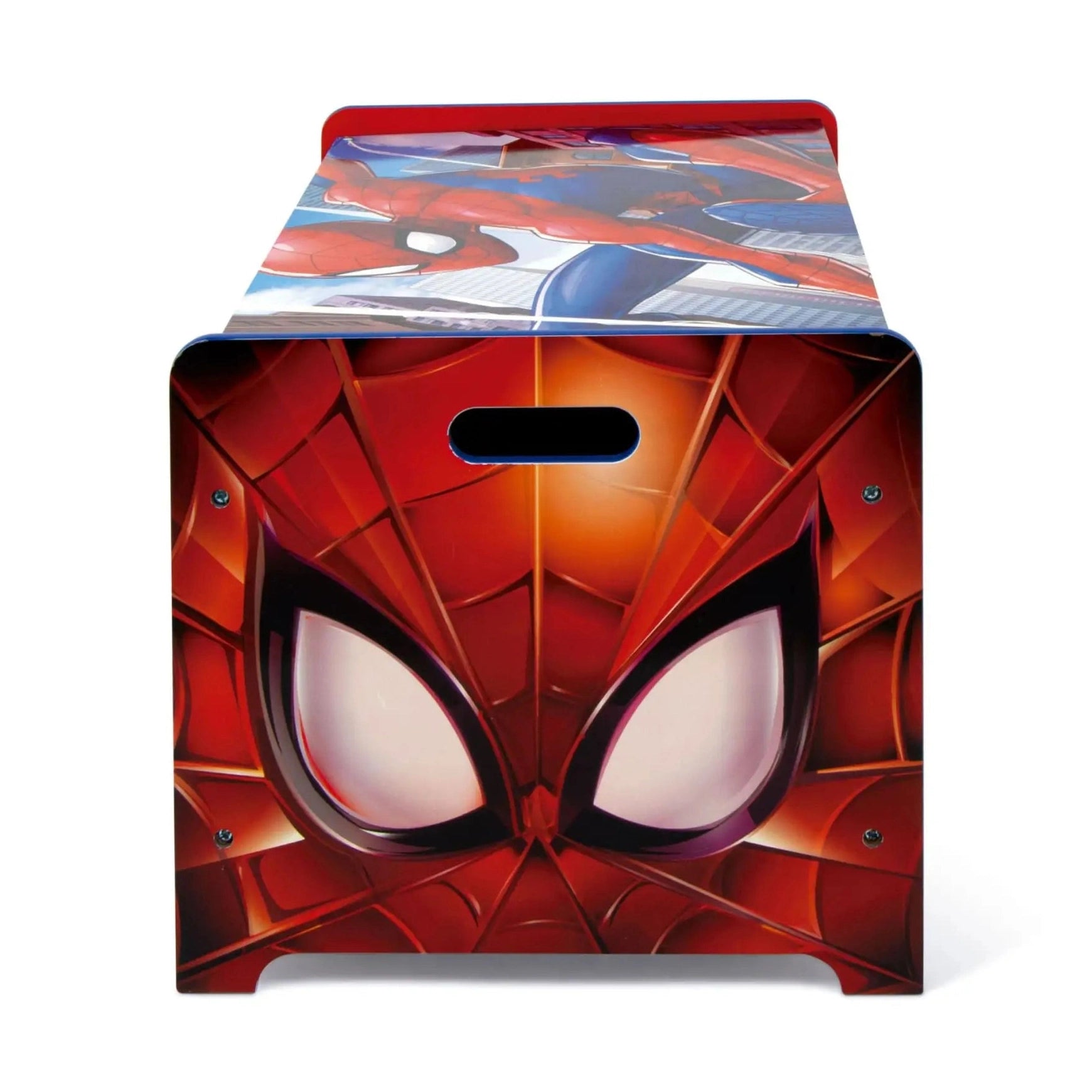 Banco infantil para juguetes de Spiderman