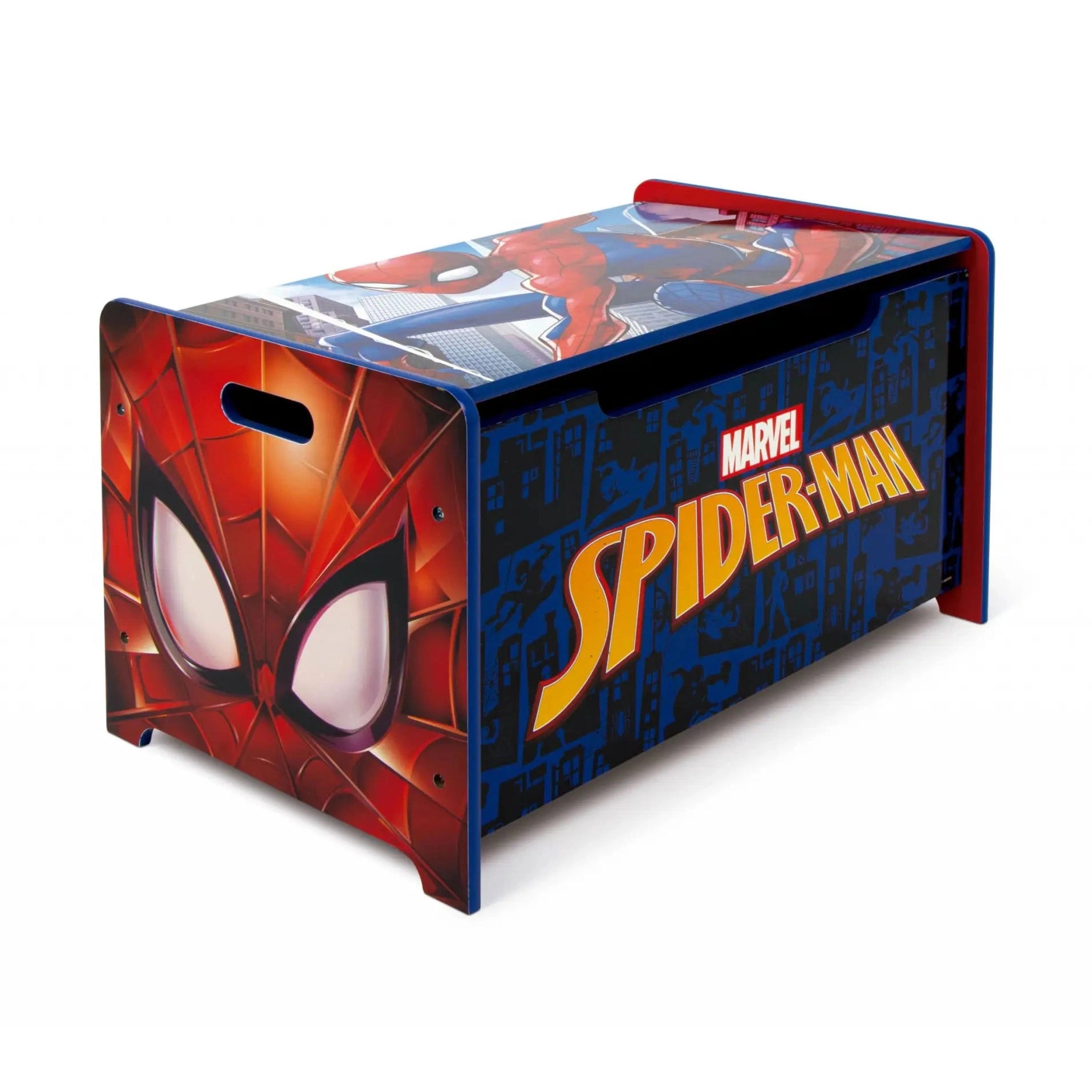 Banco infantil para juguetes de Spiderman