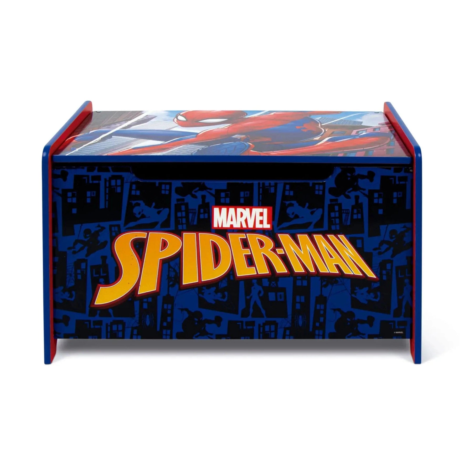 Banco infantil para juguetes de Spiderman