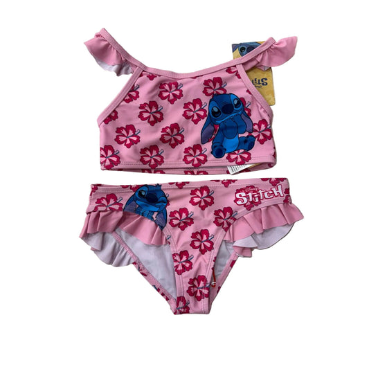 Bikini Stitch rosa tirantes talla 7/8 años infantil - Bañador