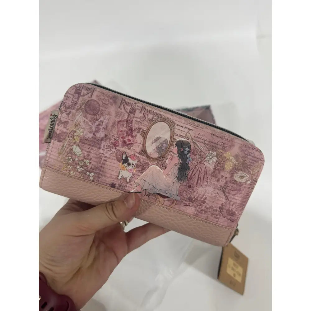 Billetera Cartera Mujer Sweet Candy Rosa Mochila
