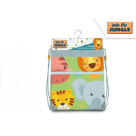 Bolsa almuerzo Gym Bag infantil niños IN TO THE JUNGLE 30x40cm - Reloj
