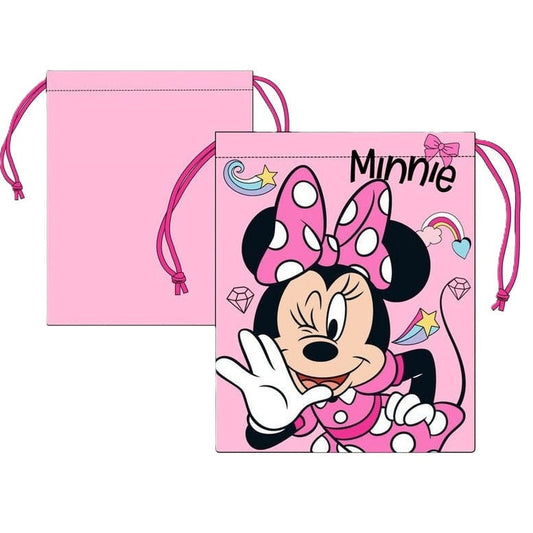 Bolsa almuerzo o merienda Minnie Mouse Disney 26x22cm saco de cuerdas