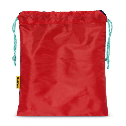 Bolsa almuerzo o merienda Patrulla canina (Paw Patrol) azul 26x23cm saco de cuerdas