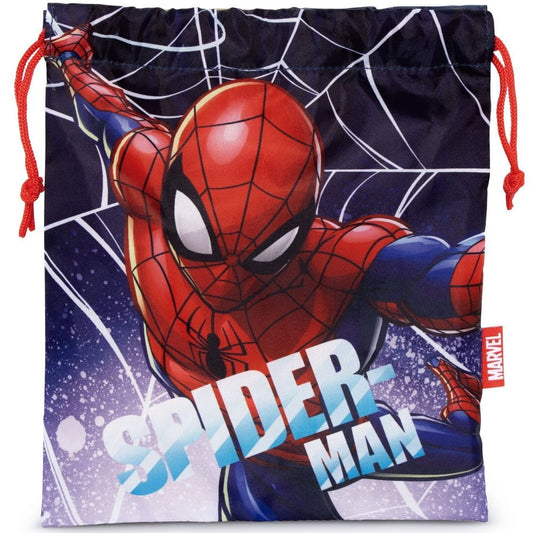 Bolsa almuerzo o merienda Spiderman Marvel 26x22cm saco de cuerdas