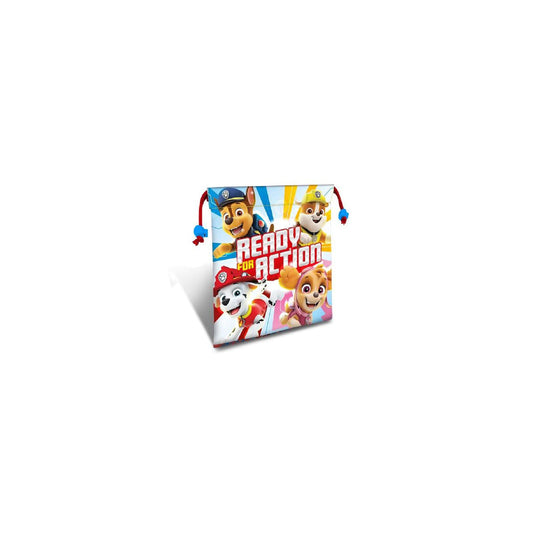 Bolsa almuerzo saco de cuerdas PATRULLA CANINA 22x22cm perfecto para salir