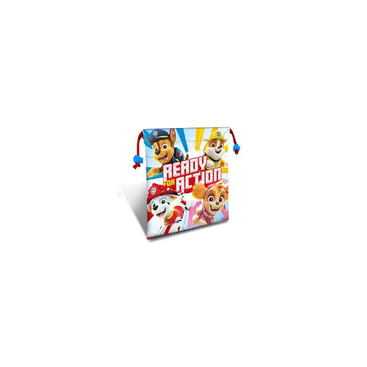 Bolsa almuerzo saco de cuerdas PATRULLA CANINA 22x22cm perfecto para salir