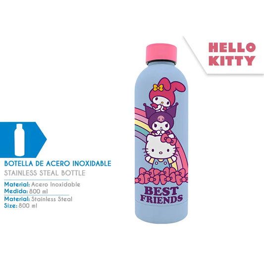 Botella acero inoxidable tacto suave Hello Kitty 800ml