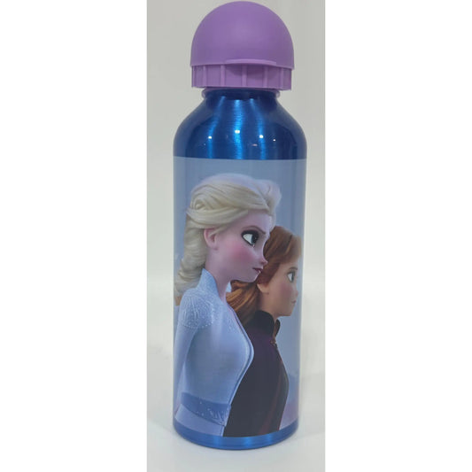 Botella agua aluminio 500ml Frozen Azul