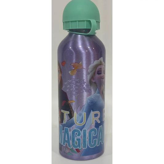 Botella agua aluminio 500ml Frozen Lila