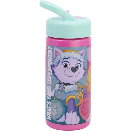 Botella de agua deportiva con pajita y asa Paw Patrol Skye Everest Liberty 410ml
