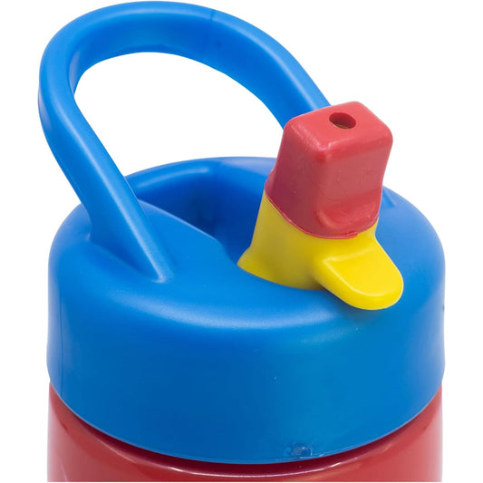 Botella de agua deportiva con pajita y asa Spiderman 410ml