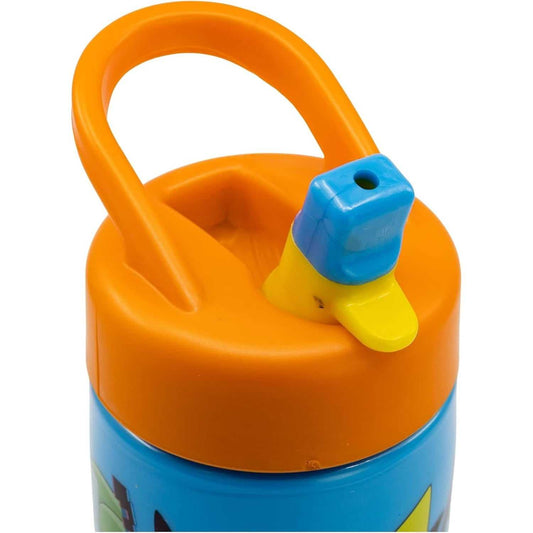 botella de agua deportiva pokemon iniciales 410ml con pajita y asa