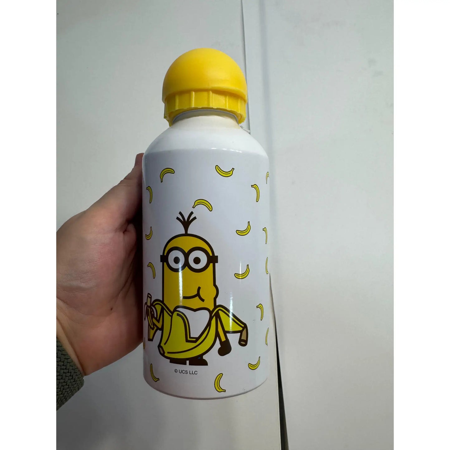 Botella aluminio Minions tapón amarillo - botella minions