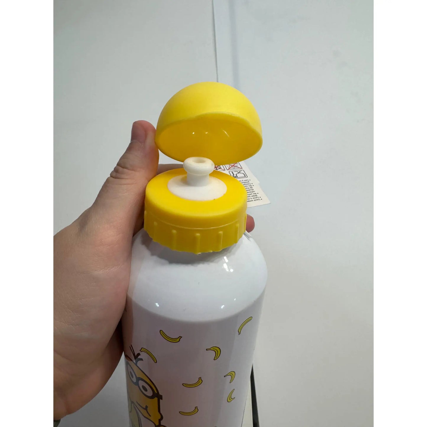 Botella aluminio Minions tapón amarillo - botella minions