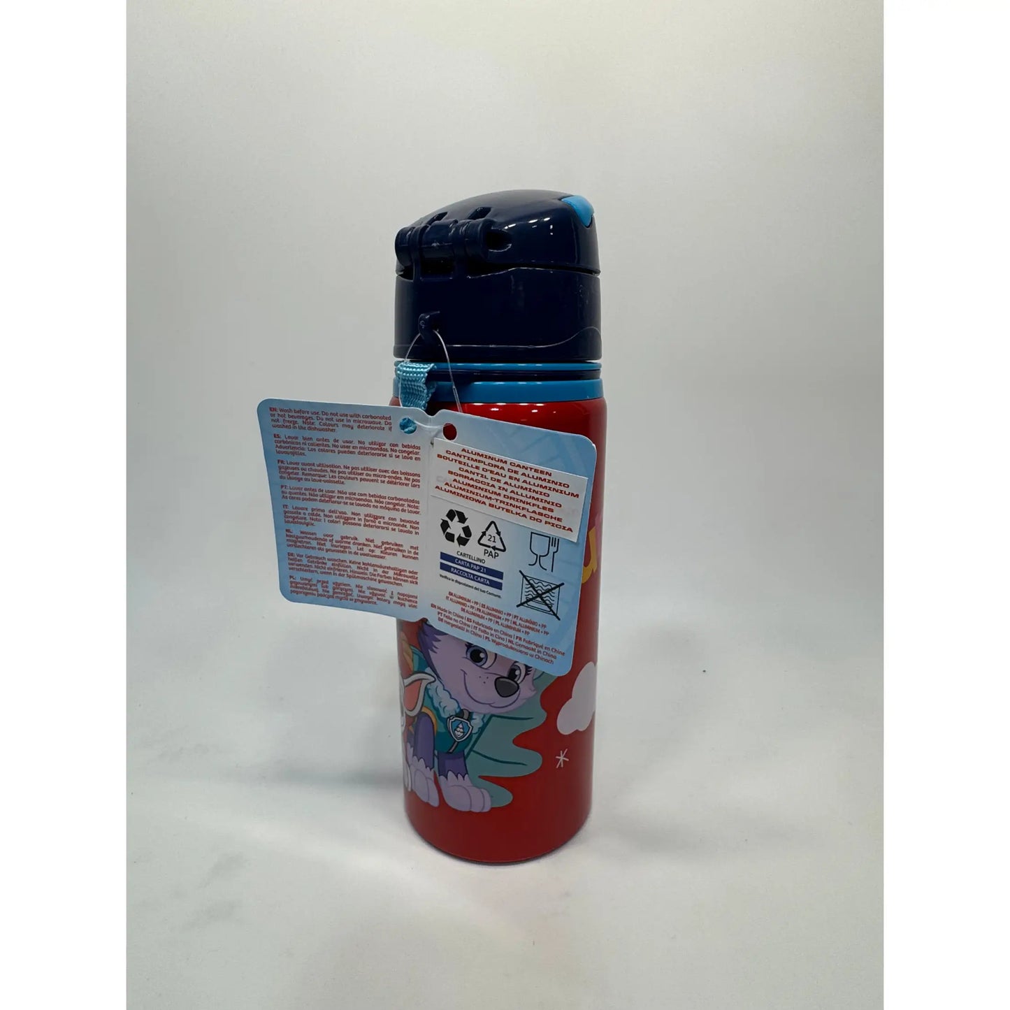 Botella Cantimplora con asa 600ml Patrulla Canina