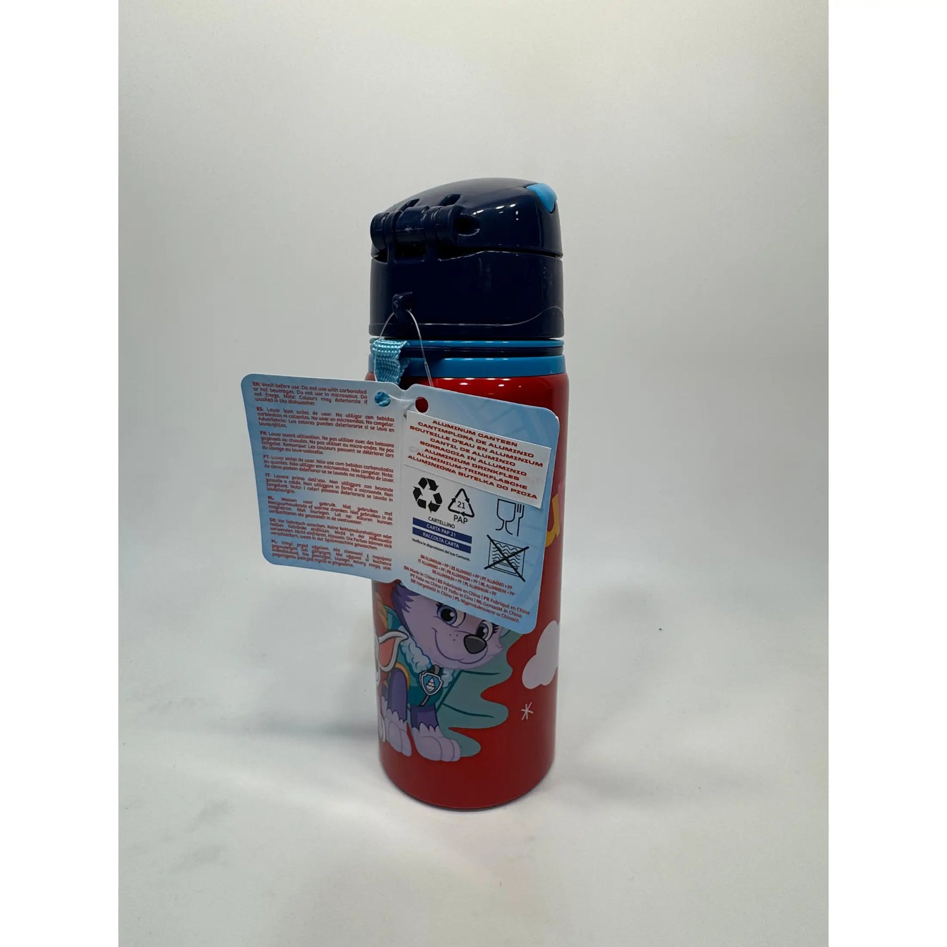 Botella Cantimplora con asa 600ml Patrulla Canina