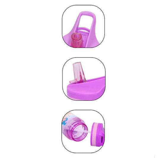 Botella cantimplora FAIRY PRINCESS 400ml con pajita- Ideal para el Cole y Parque