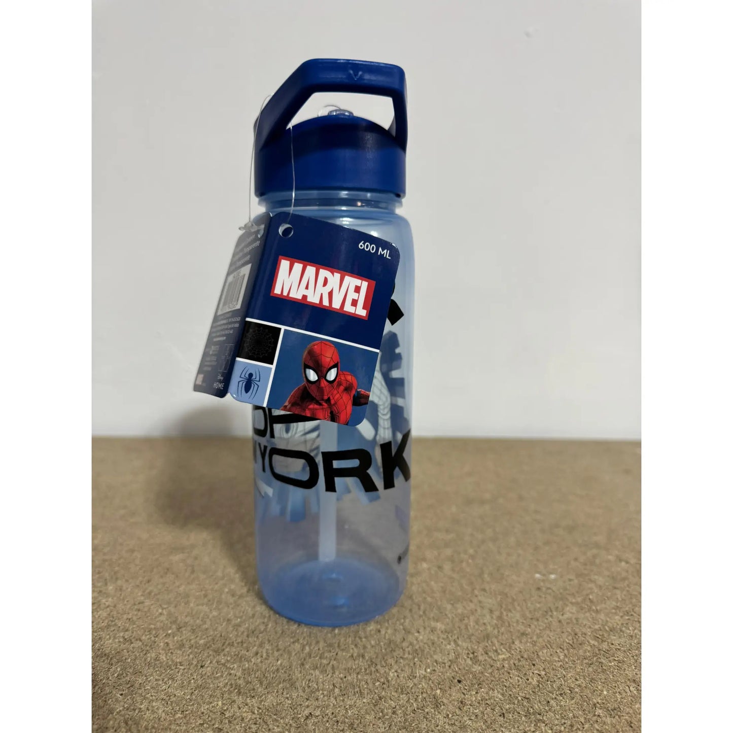 Botella cantimplora plástico Spiderman 600ml - agua