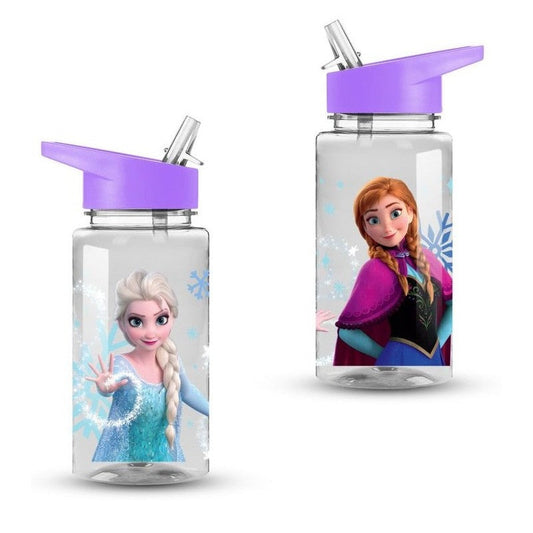 Botella con pajita Frozen Disney de plástico 450ml