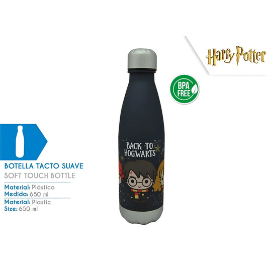 Botella plástico HARRY POTTER tacto suave 650ml