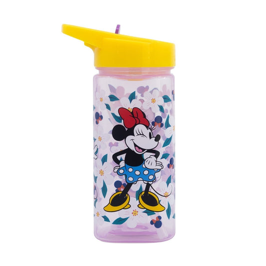 Botella square 510ml Minnie Mouse Disney con pajita