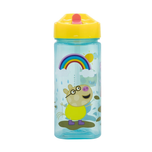 Botella square 510ml Peppa Pig con pajita