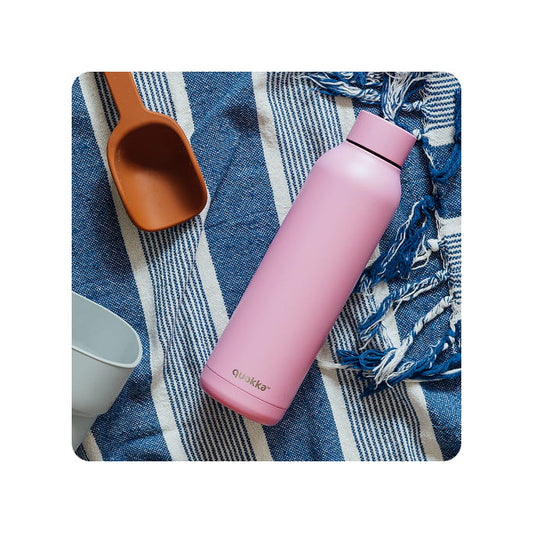 Botella térmica QUOKKA SOLID Blossom Pink 630ml acero inoxidable boca ancha