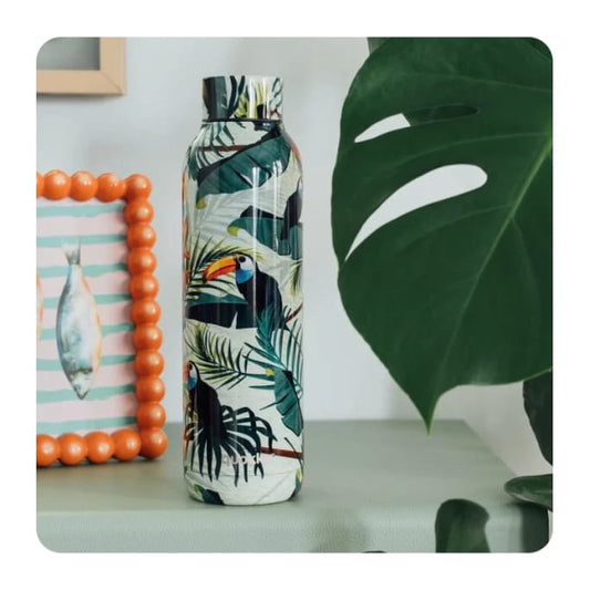 Botella térmica QUOKKA Tropical 630ml acero inoxidable boca ancha
