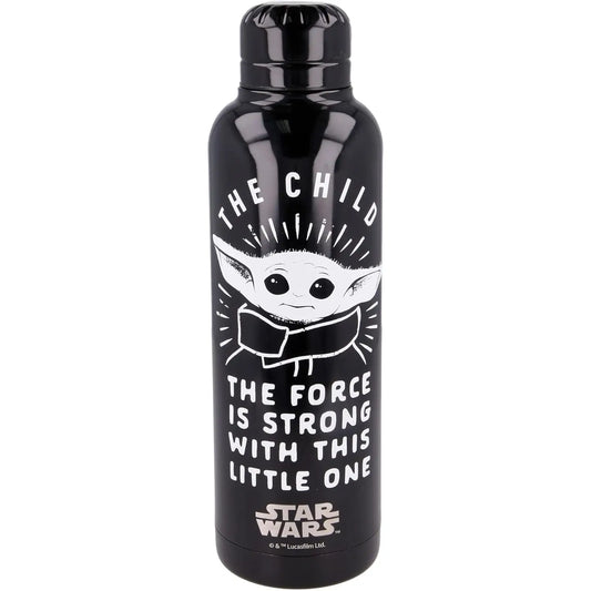 Botella termo acero inoxidable 515ml con tapa de Baby Yoda Star Wars