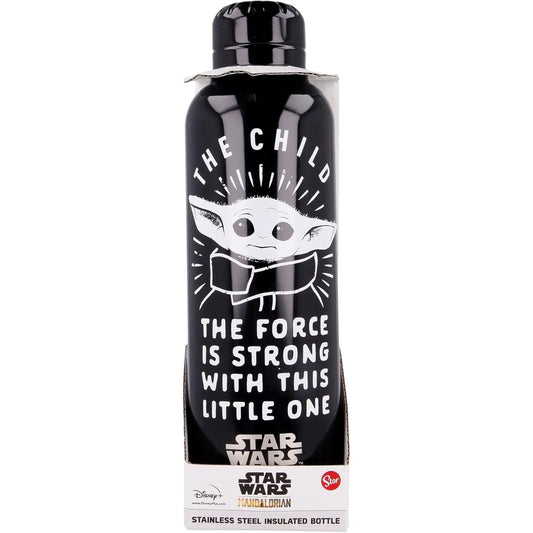 Botella termo acero inoxidable 515ml con tapa de Baby Yoda Star Wars