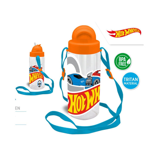 Botella tritan con asa HOTWHEELS 500ML