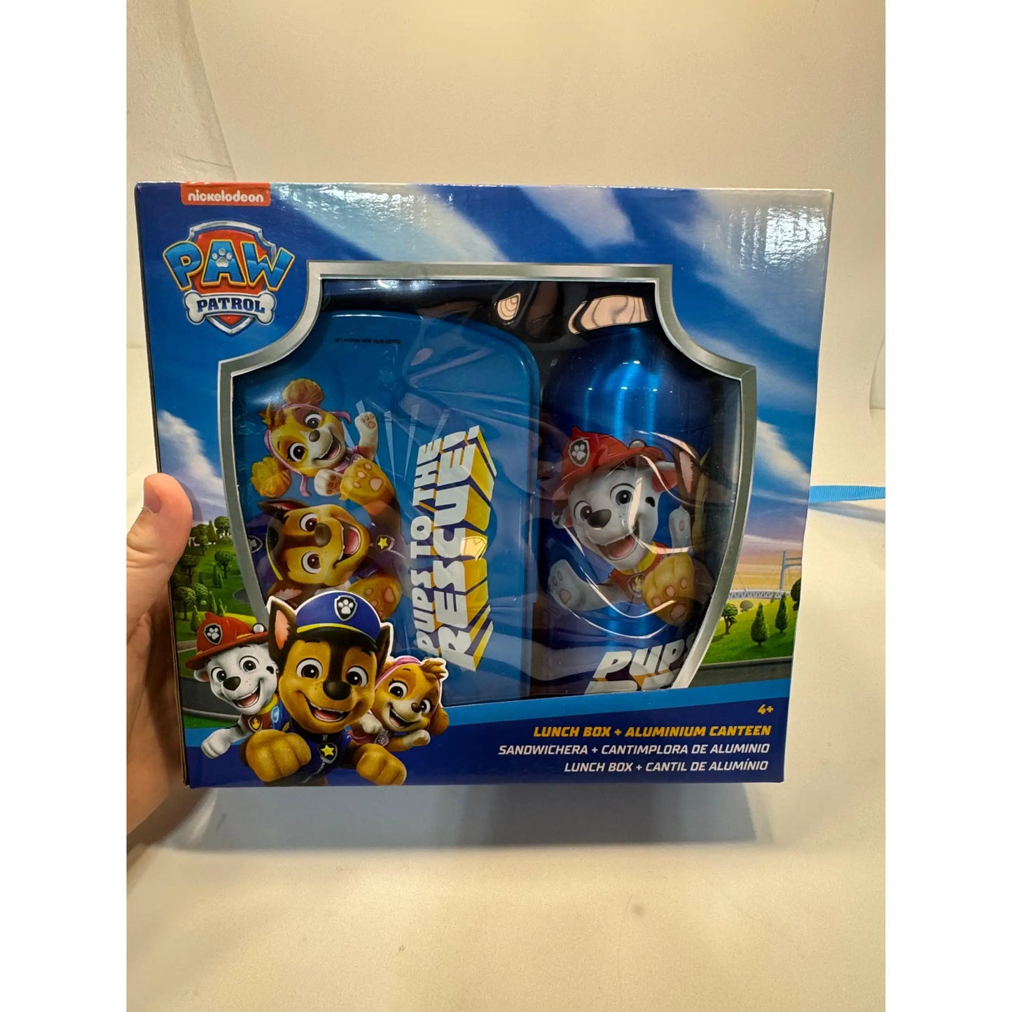 Set de cantimplora aluminio 500ml + Sandwichera Patrulla Canina - Botella