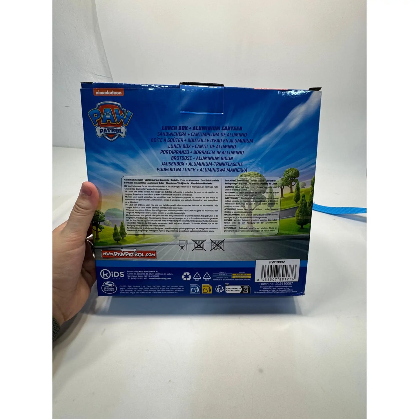 Set de cantimplora aluminio 500ml + Sandwichera Patrulla Canina - Botella