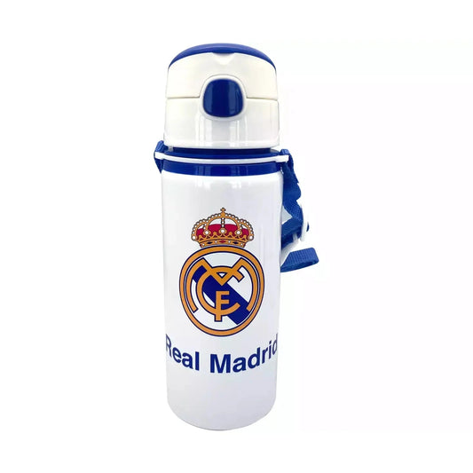 Cantimplora botella de agua 600ml aluminio con asa Real Madrid - Botella