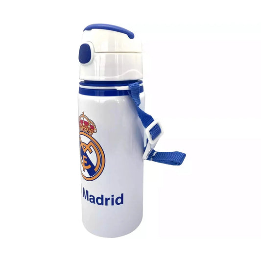 Cantimplora botella de agua 600ml aluminio con asa Real Madrid - Botella