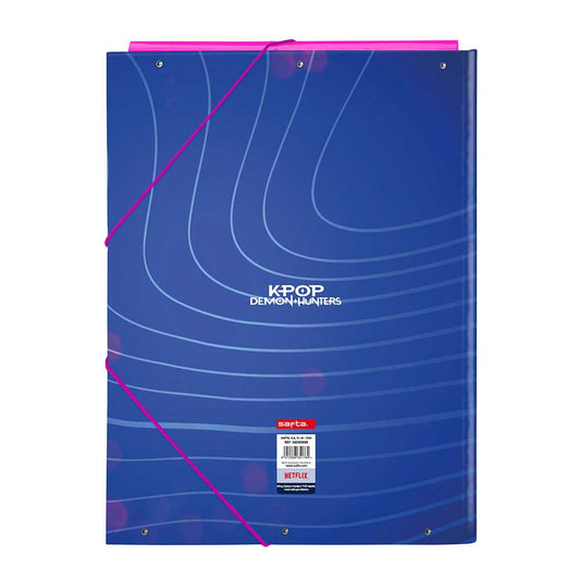 Carpeta folio 3 solapas K-POP Demon Hunters - Huntrix 26x25x33cm - carpeta