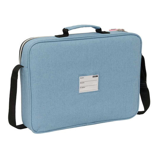 Cartera extraescolares K-POP Demon Hunters - Huntrix azul 38x6x28cm - Mochila