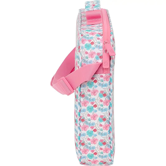 Cartera maletín de extraescolares MOOS FLORES 38x6x28 cm - Funda portátil