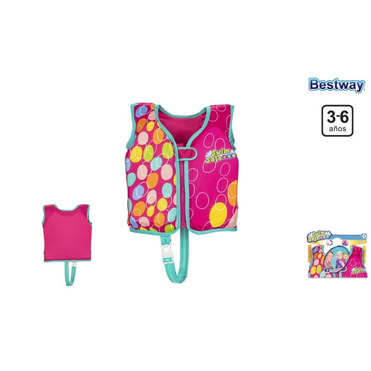 Chaleco natación infantil para niños Swim Safe 3-6 años 19-30kg rosa - chaleco