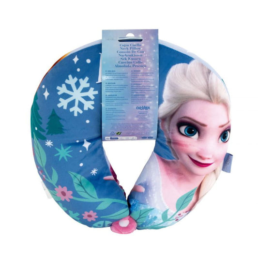 Cojín de Frozen Anna y Elsa Disney para el cuello 28x28x6cm - Cojines