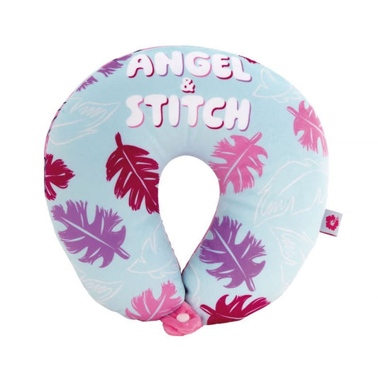 Cojín de Stitch y Angel Disney para el cuello 28x28x6cm - Cojines