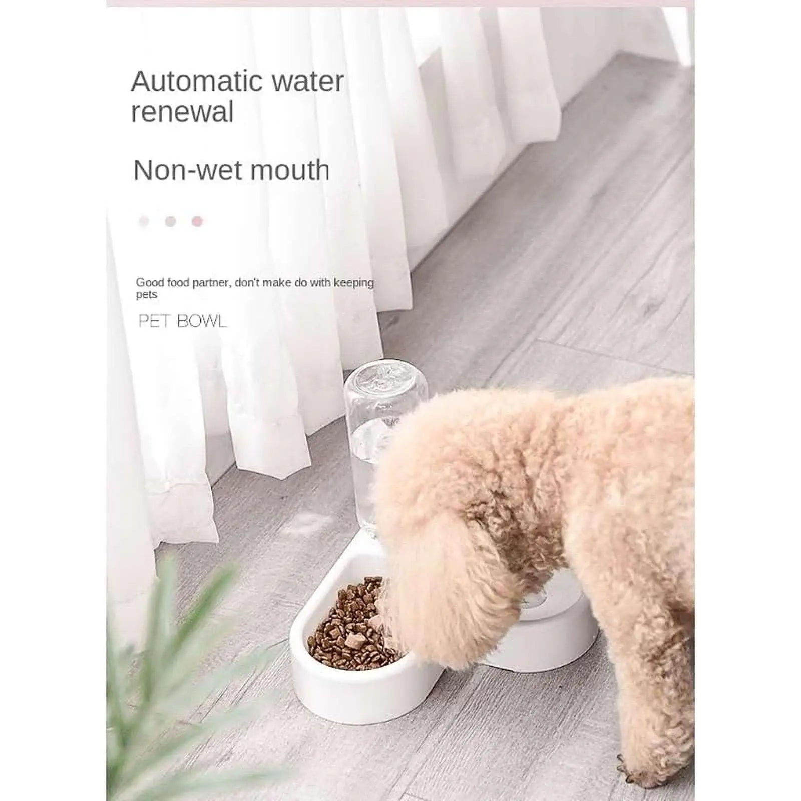 Comedero y bebedero 2 en 1 para animales domésticos esquina - mascotas