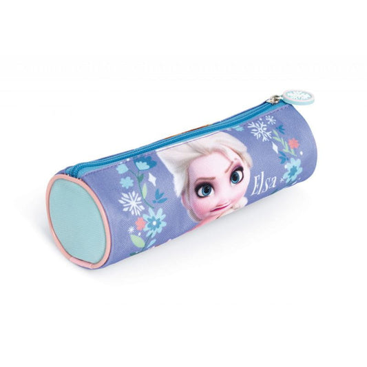 Estuche portatodo simple Frozen Anna y Elsa 21x7x7cm cilíndrico