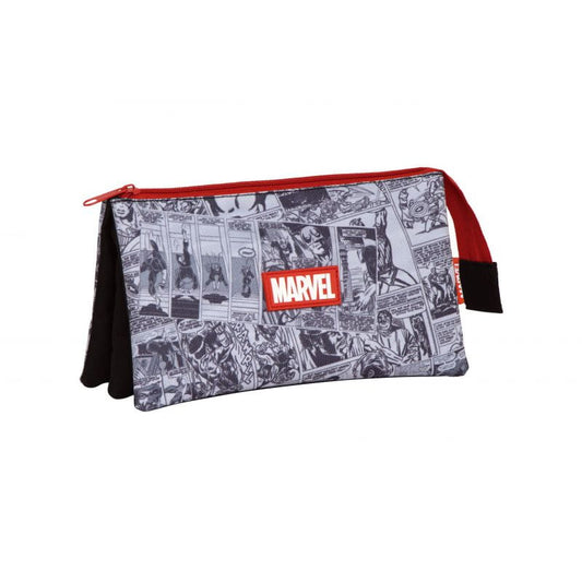 Estuche portatodo triple Avengers Marvel 21x11x3,5cm